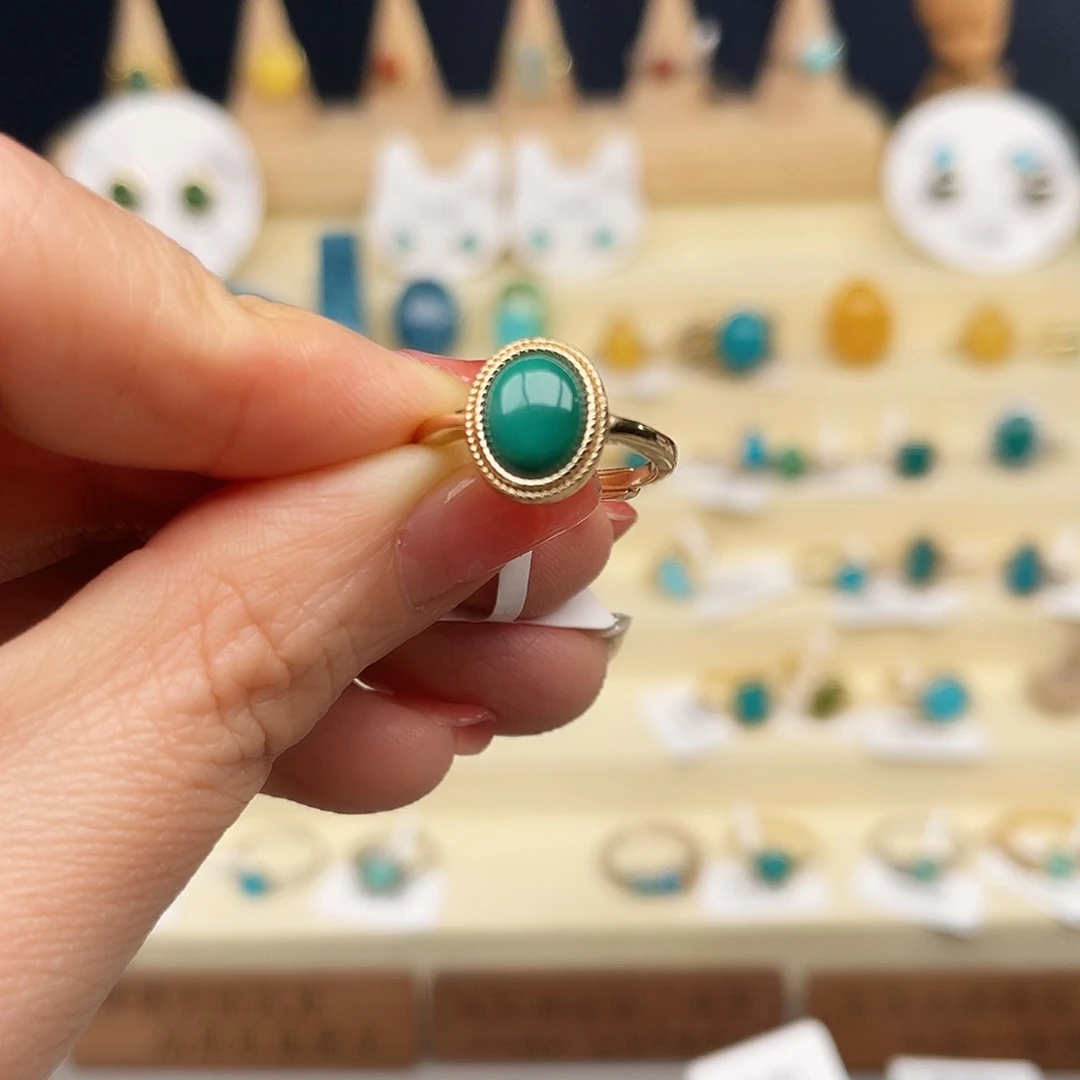 绿松石戒指合金女戒