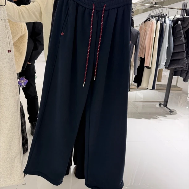 1871新宠儿简约韩系慵懒加绒抽绳休闲裤