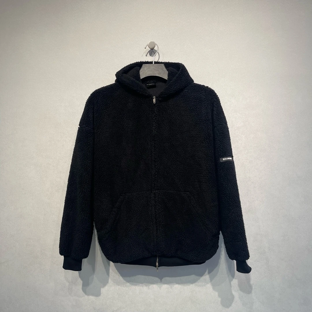 未使用 Balenciaga/巴黎世家 侧标logo泰迪绒外套/1码/全新