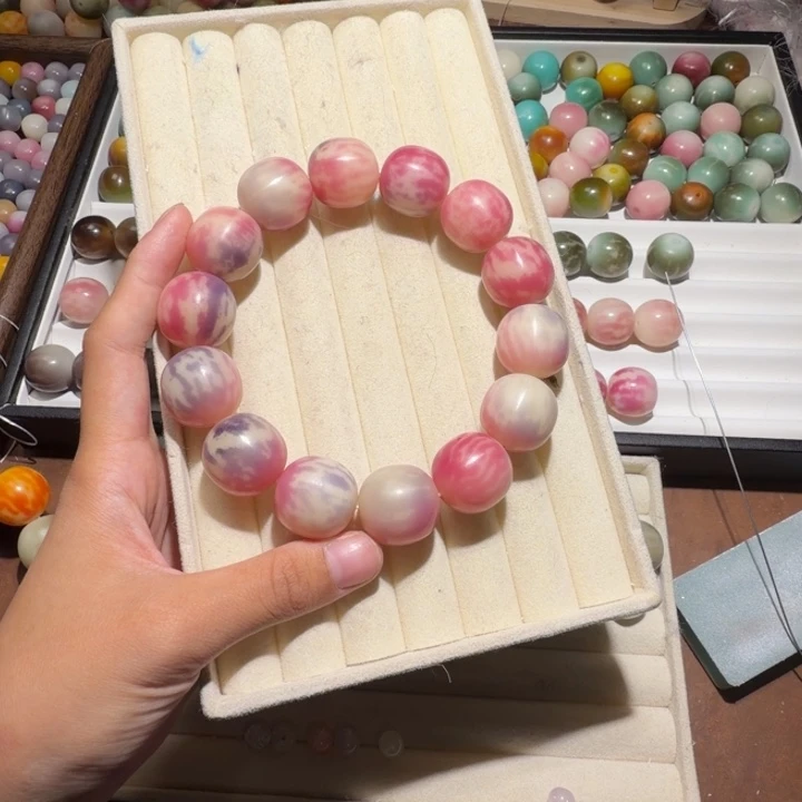 吊坠菩提根/象牙果卡21枣珠粉紫色