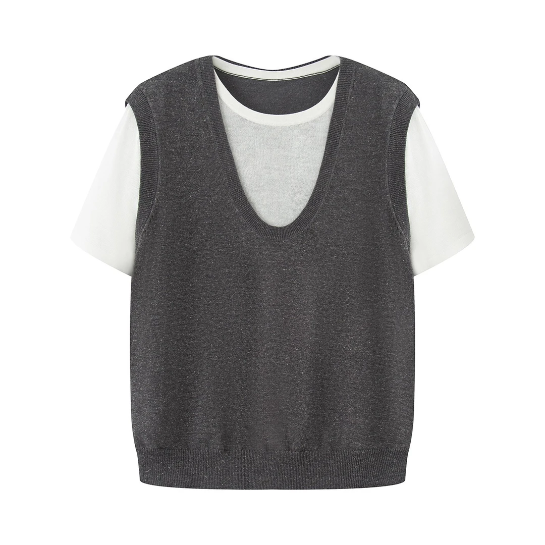 迪家新款毛针织衫常规款街头风弹力长袖女秋大码薄款时尚休闲3177