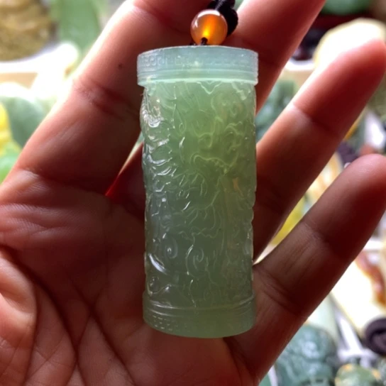 蛇纹石玉未镶嵌岫玉手把件