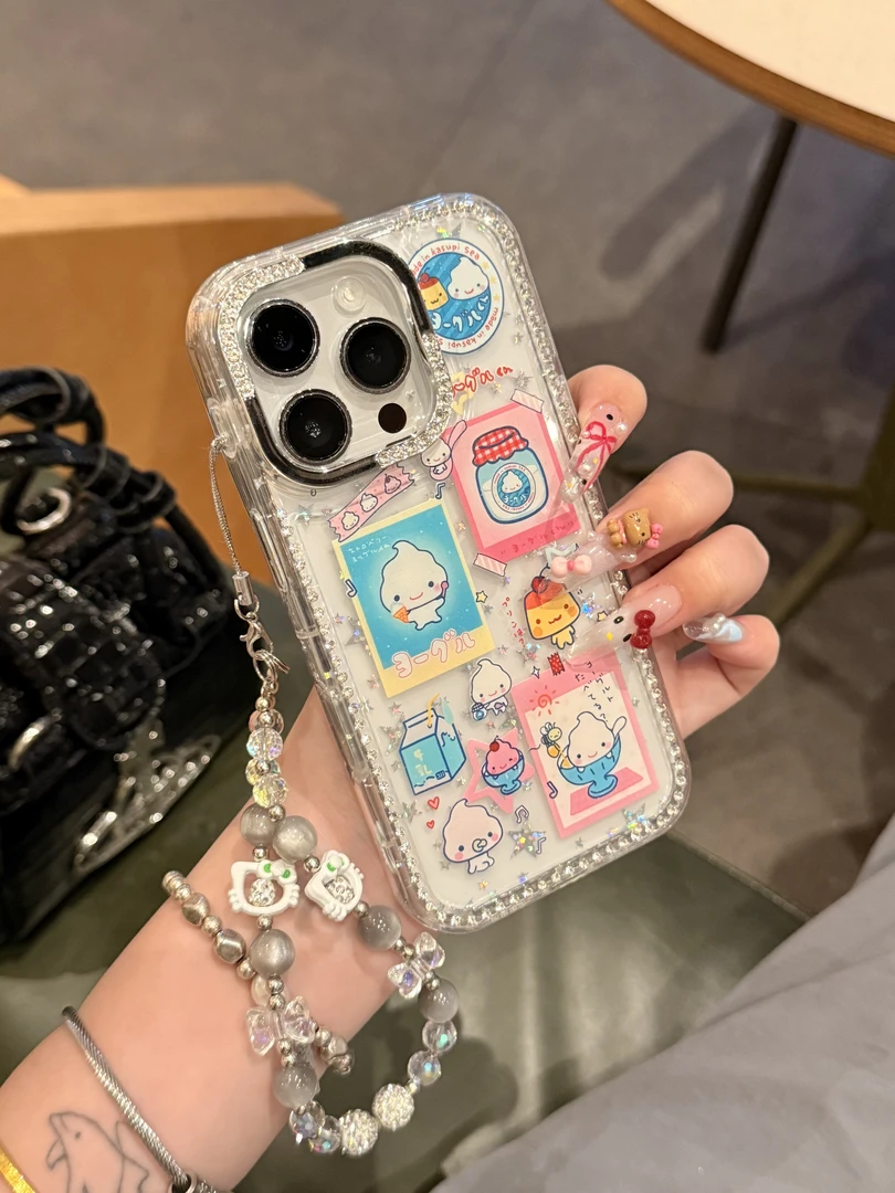 【自带相机保护按键】可爱卡通酷儿适用苹果16/15/14全包防摔手机壳