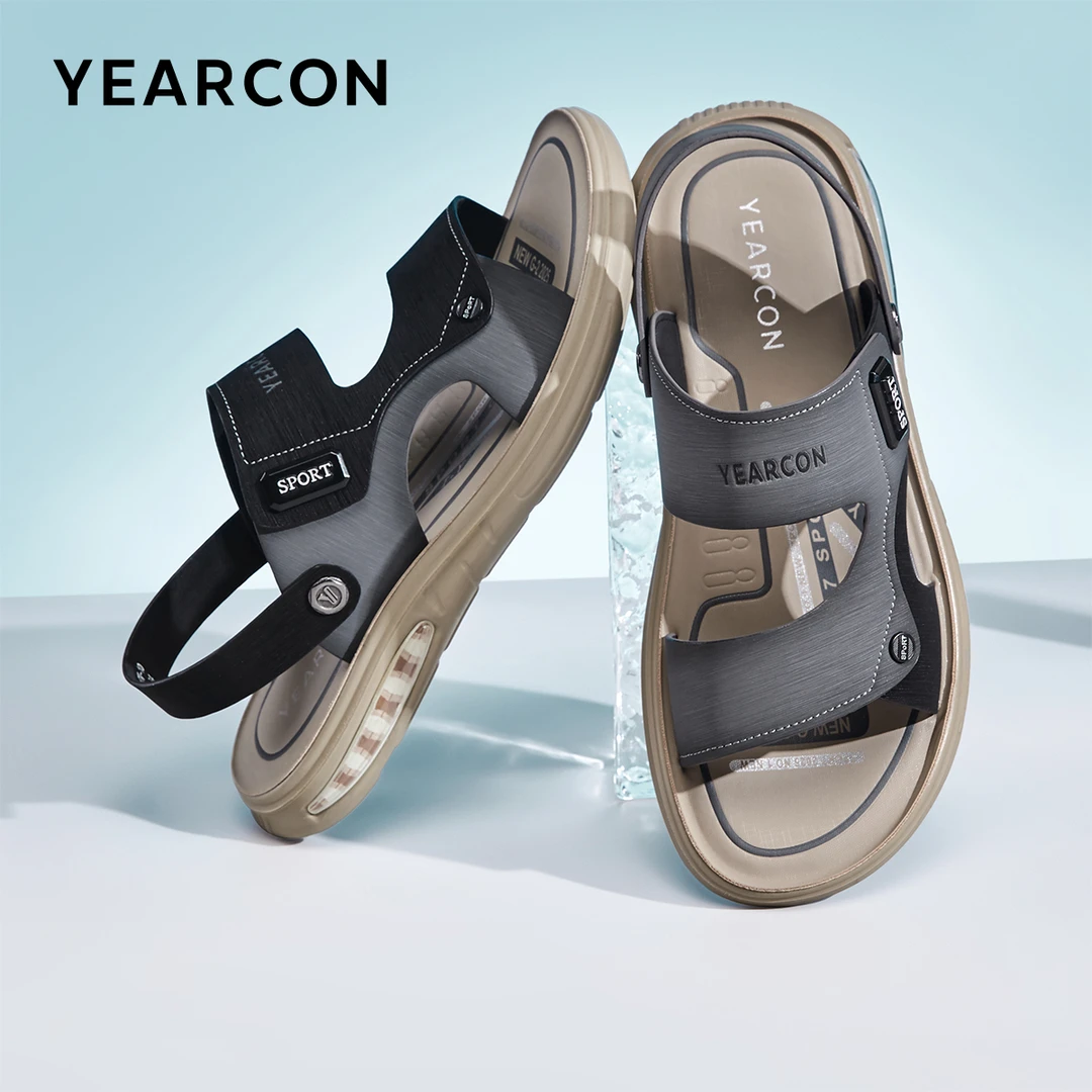 意尔康凉鞋男夏季百搭软底沙滩鞋男士外穿防水防滑开车凉拖鞋两穿