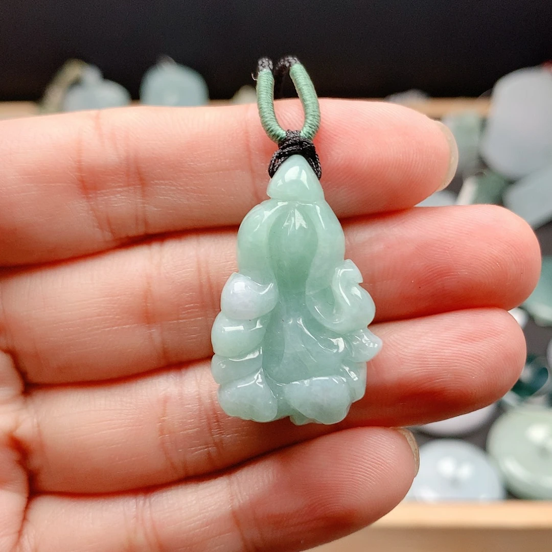 吊坠(不含链)未镶嵌翡翠36白菜