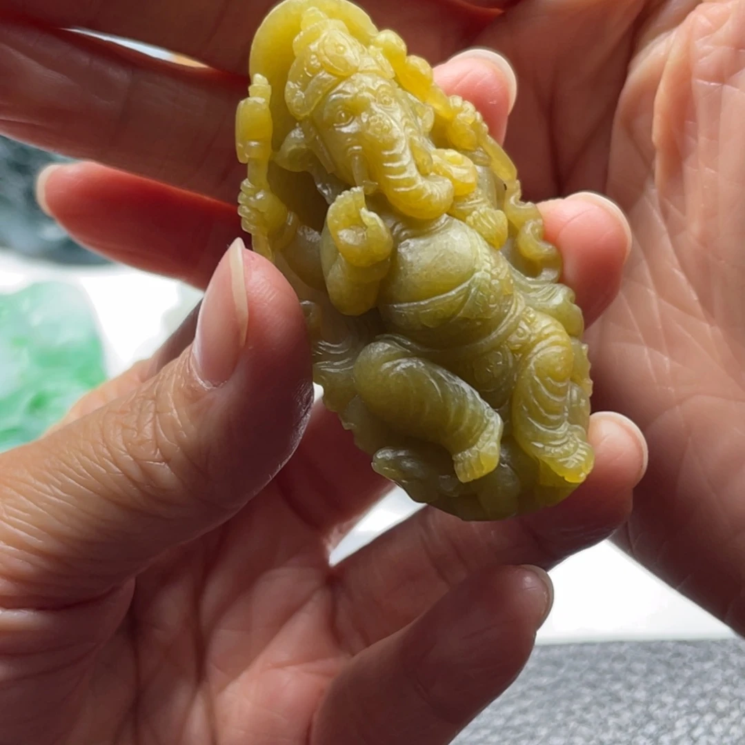 一***涧定制翡翠未镶嵌象神