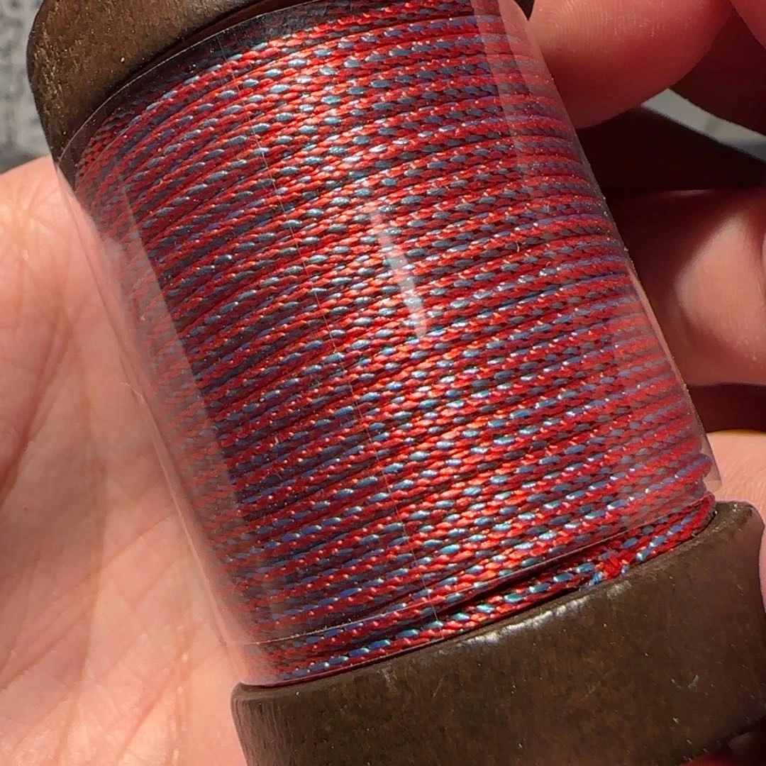 柏香籽/百香籽吊坠红蓝 1.5mm