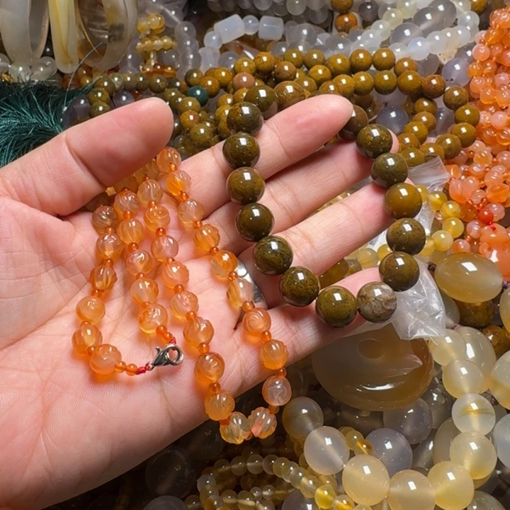 玛瑙/玉髓颈饰未镶嵌考***觉66043