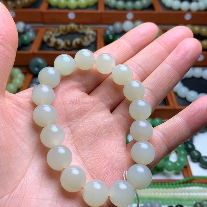 和田玉手串未镶嵌