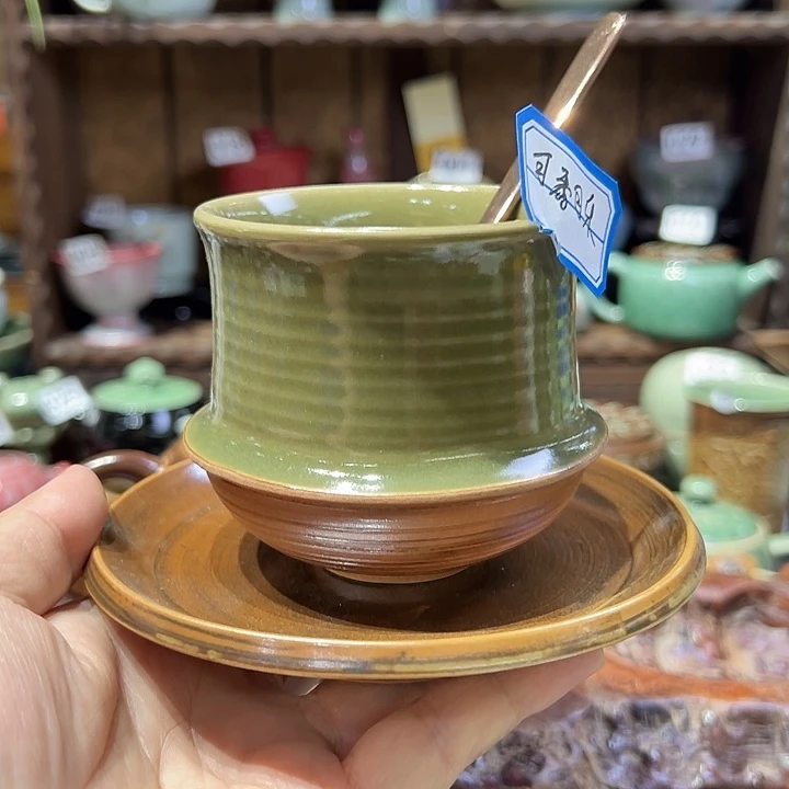 可**乐龙泉敬悦青瓷品茗杯咖啡杯