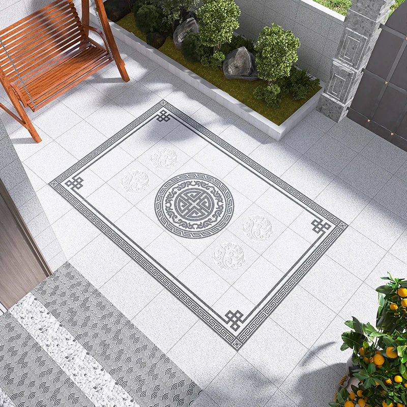 中式别墅庭院地铺石户外花园18厚防滑地铺石室外院子露台花园地砖