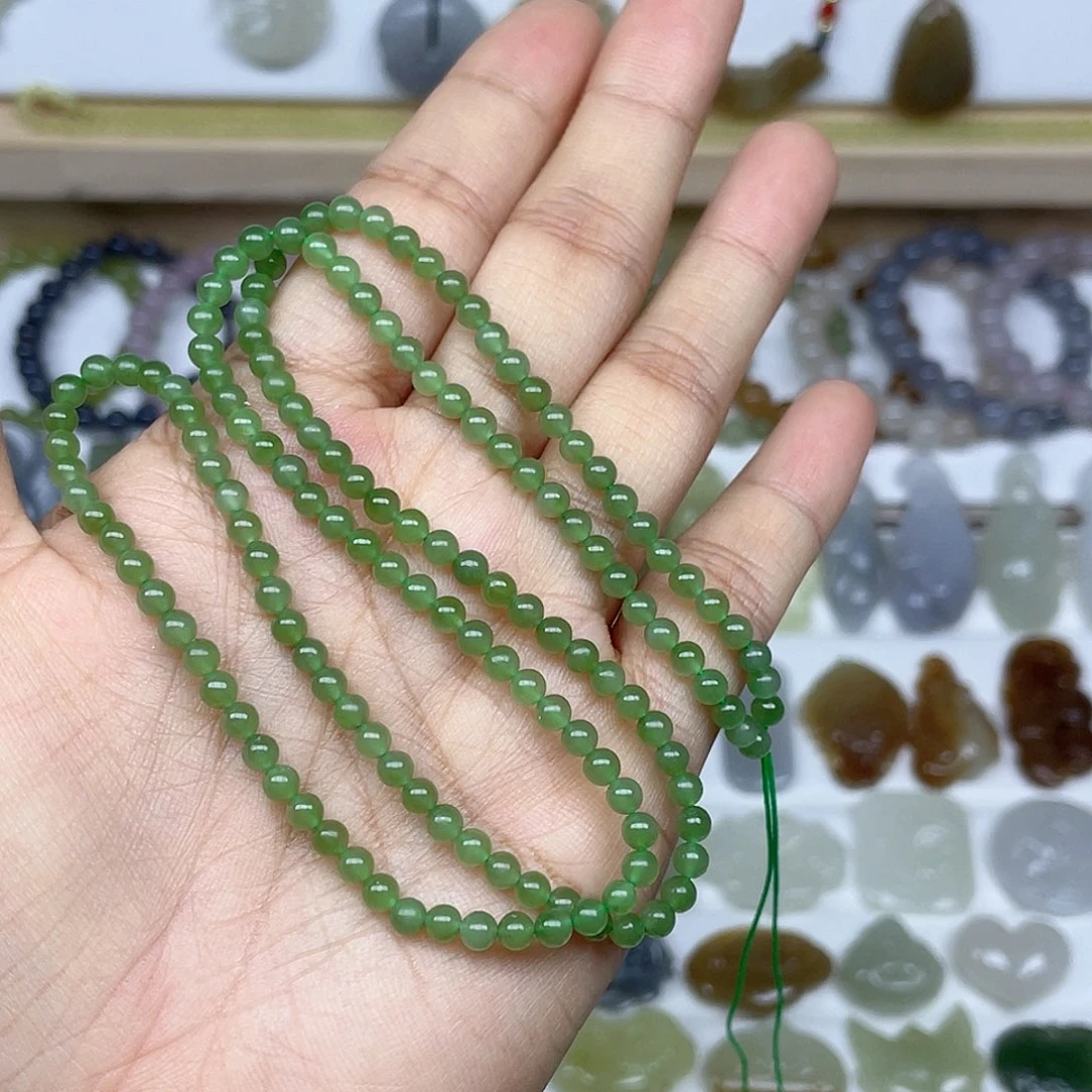 和田玉（碧玉）未镶嵌手链