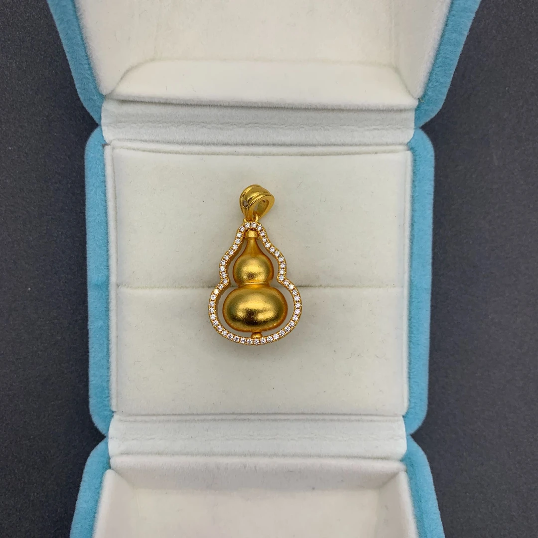 瑞福珠宝 手工镶嵌 百搭经典设计款吊坠 J855