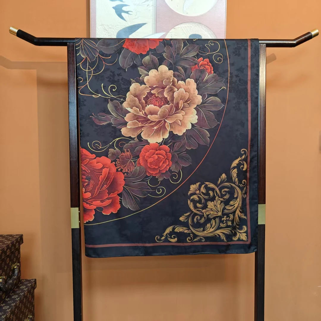 清货【福利1】140*140重磅香云花萝高货重磅国风高端丝巾-F28