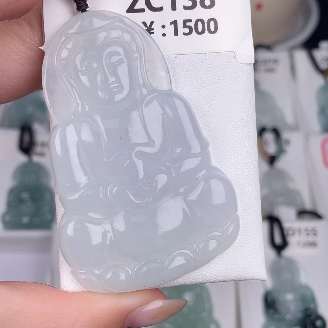 翡翠未镶嵌颈饰zc138