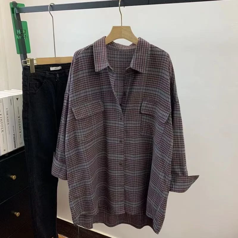 小妳XiaoNi———（冬款格子衬衫1340626）