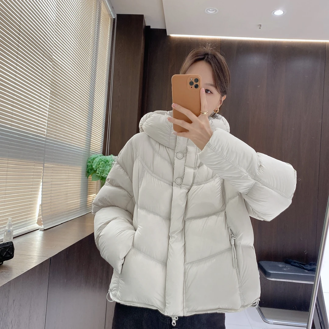 IMFLY金小金自制女装 90鸭绒羽绒服DYW10080冬日厚款连帽羽绒外套