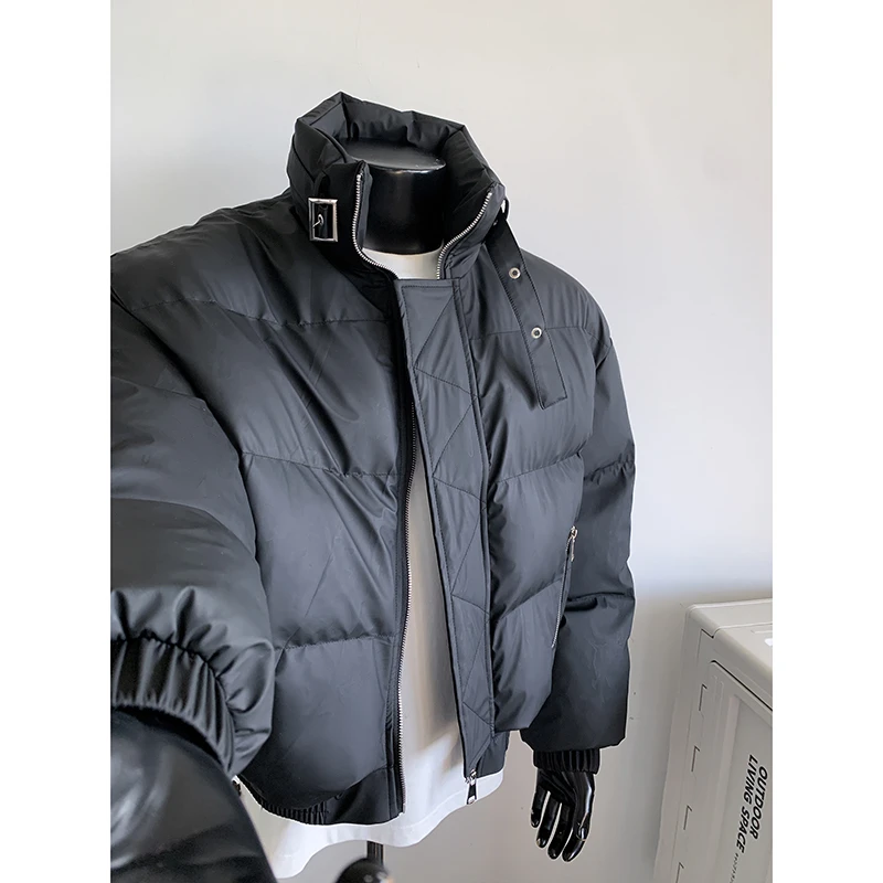 美式高级感立体棉服男款冬季小众设计上衣韩系短款棉衣外套面包服