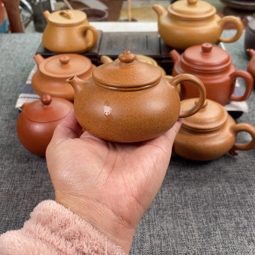紫砂茶壶黄降坡寒江全手30目150