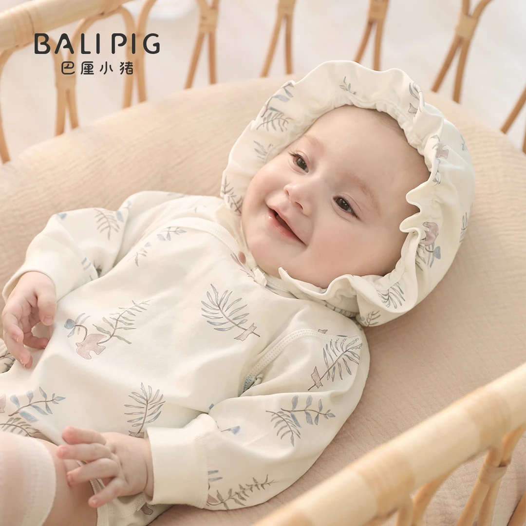 婴儿帽子0到3个月夏季薄款新生儿囟门帽纯棉a类小月龄女宝宝胎帽