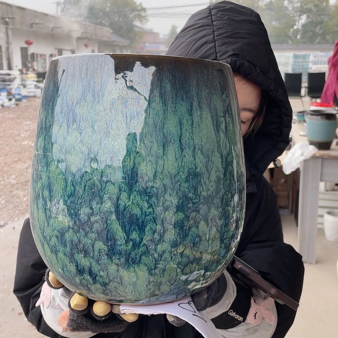 红陶王嫂花盆0215-692