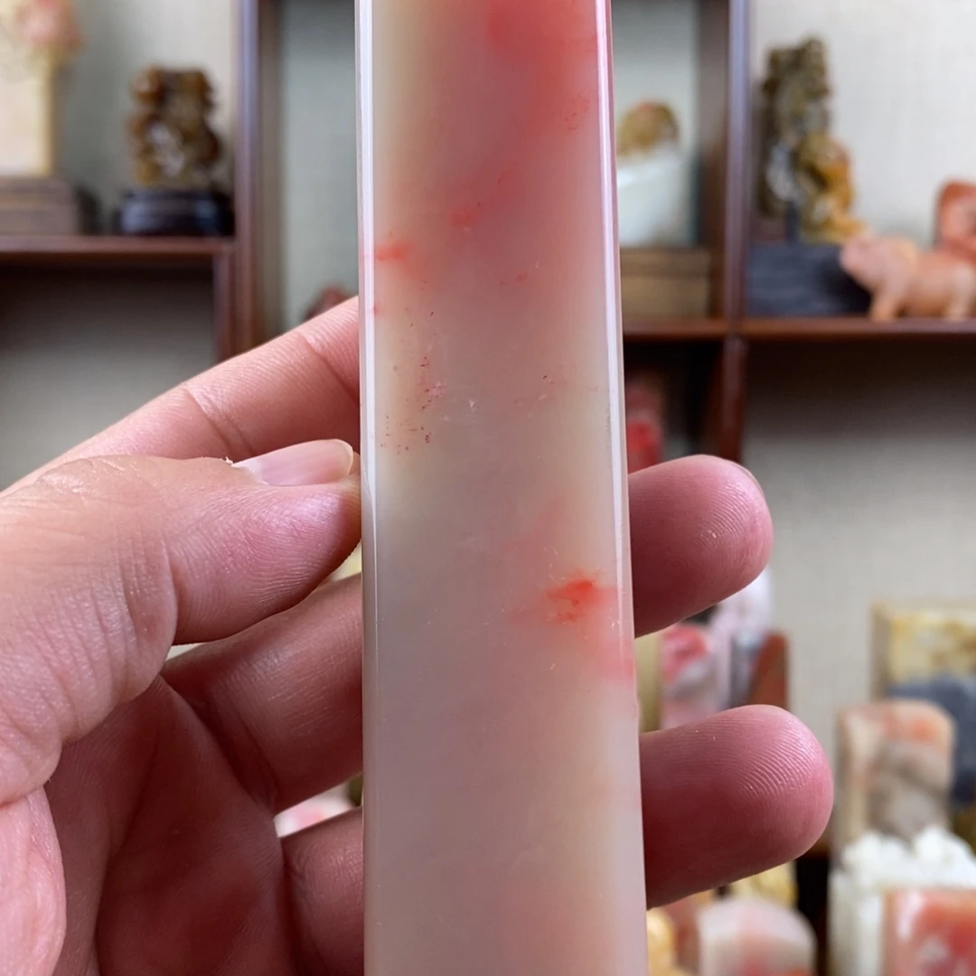 印石巴林石巴林鸡血石素章