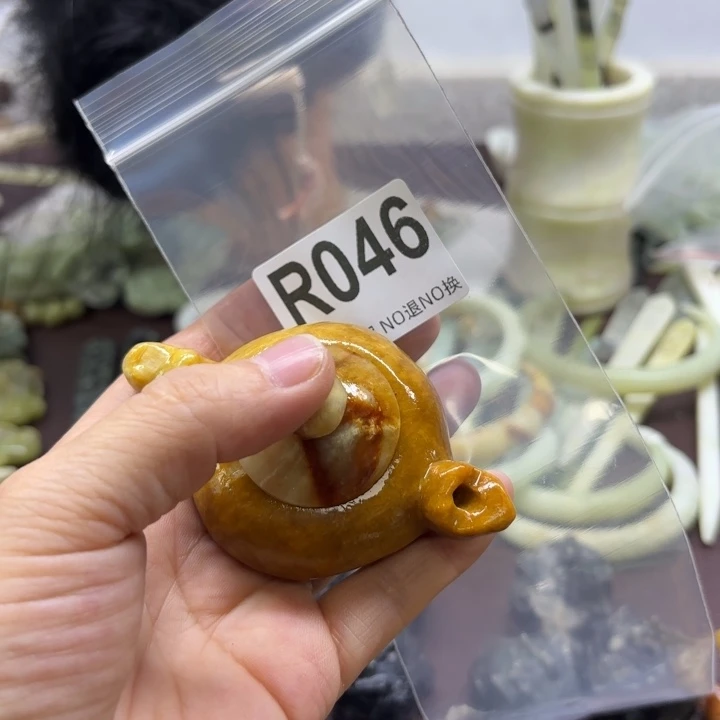 蛇纹石玉发饰合金竹*外