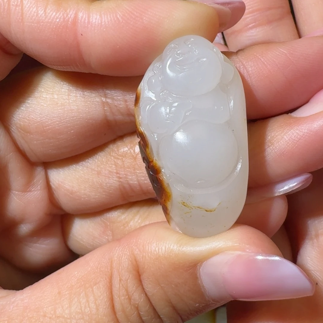 天***息和田玉未镶嵌挂件