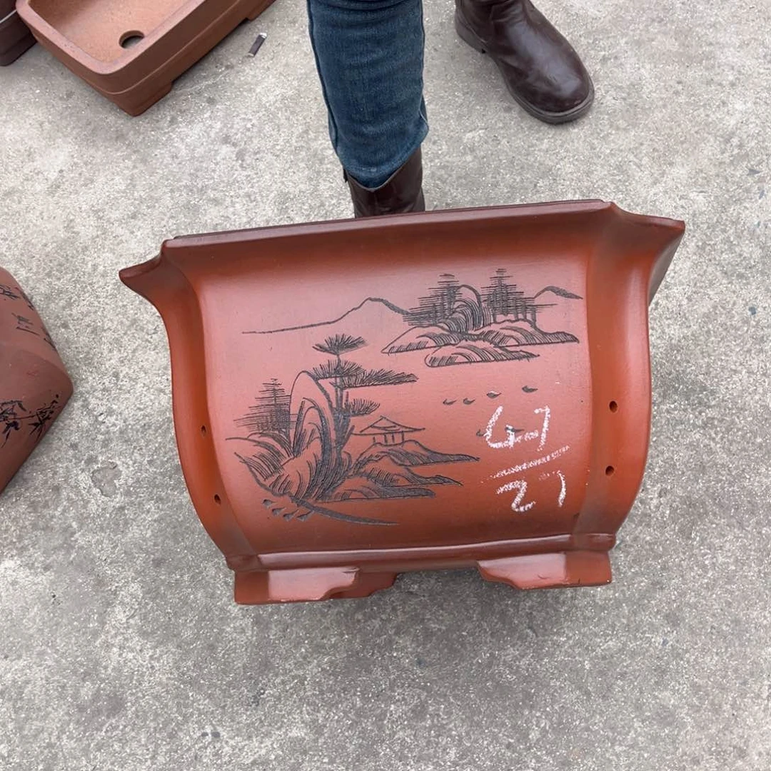 紫砂花盆盆景艺术
