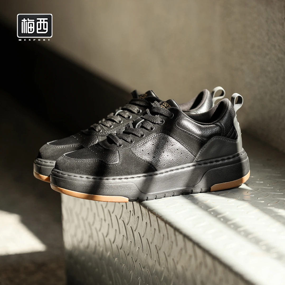 【卓老板自制】春夏头层牛皮复古休闲德训鞋低帮板鞋运动男鞋SH2515