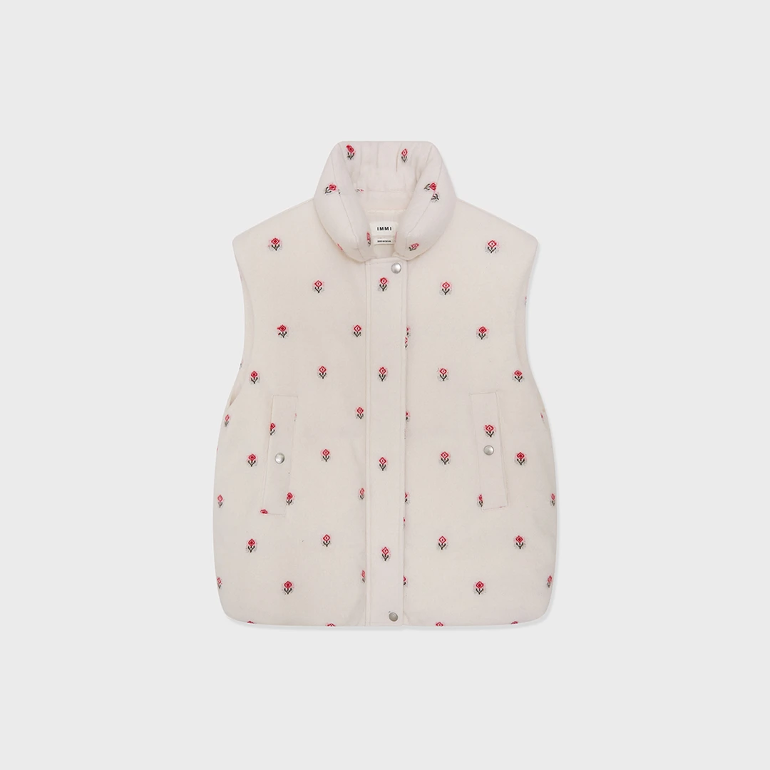 IMMI设计师品牌 羊绒小提花翻领气质时尚女 DSC买手店 DY5I01067