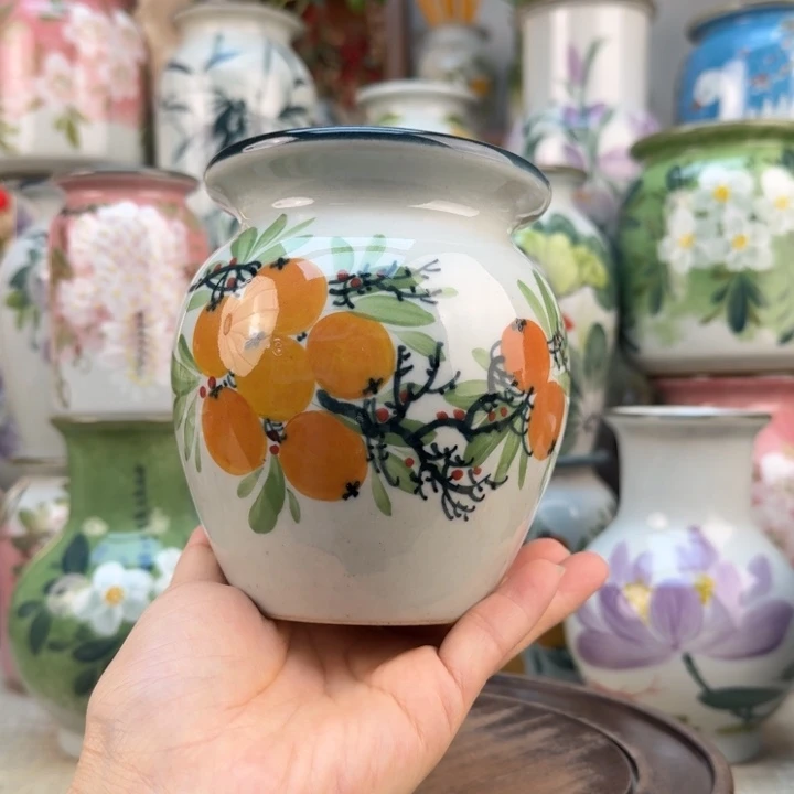 景德镇陶瓷花手绘釉下彩