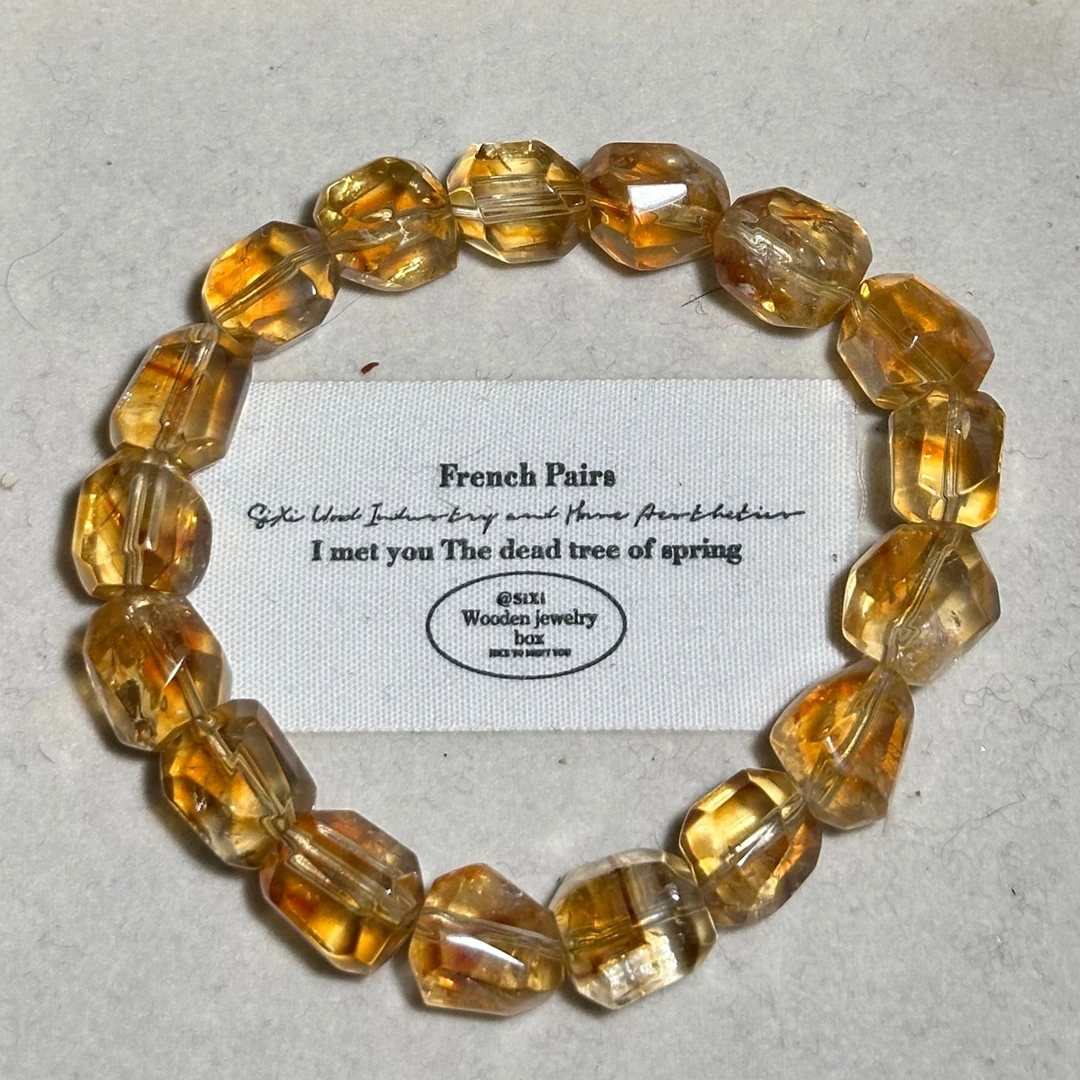 设计师精品黄塔随性手串