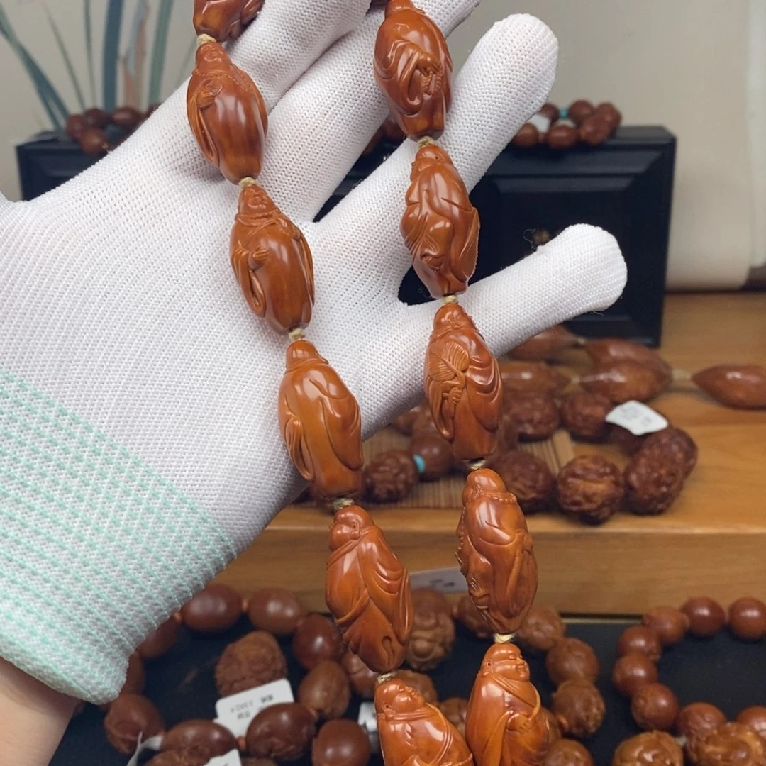 手串橄榄核一青老师静思弥勒
