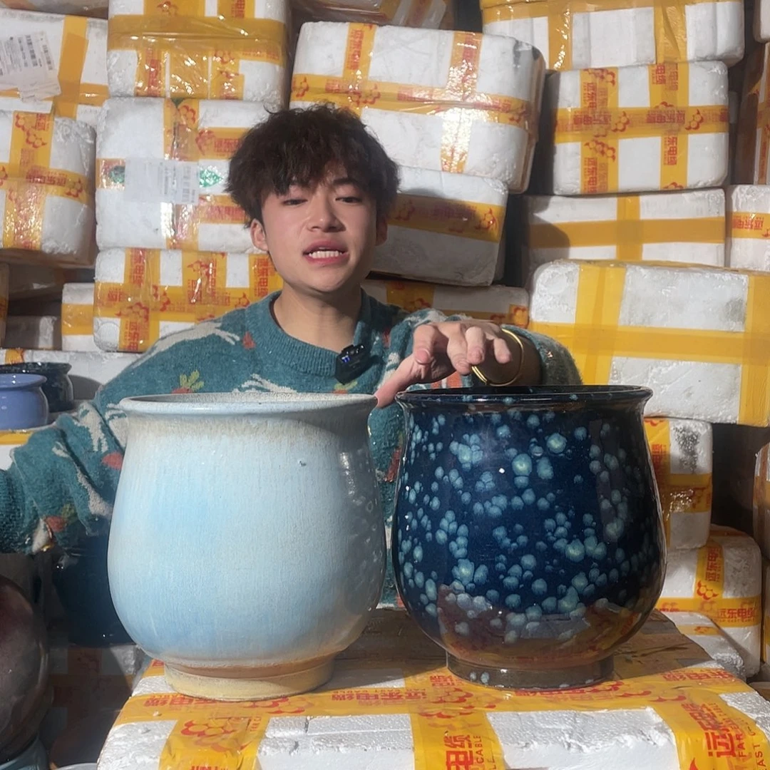 红陶宜兴紫砂花盆774