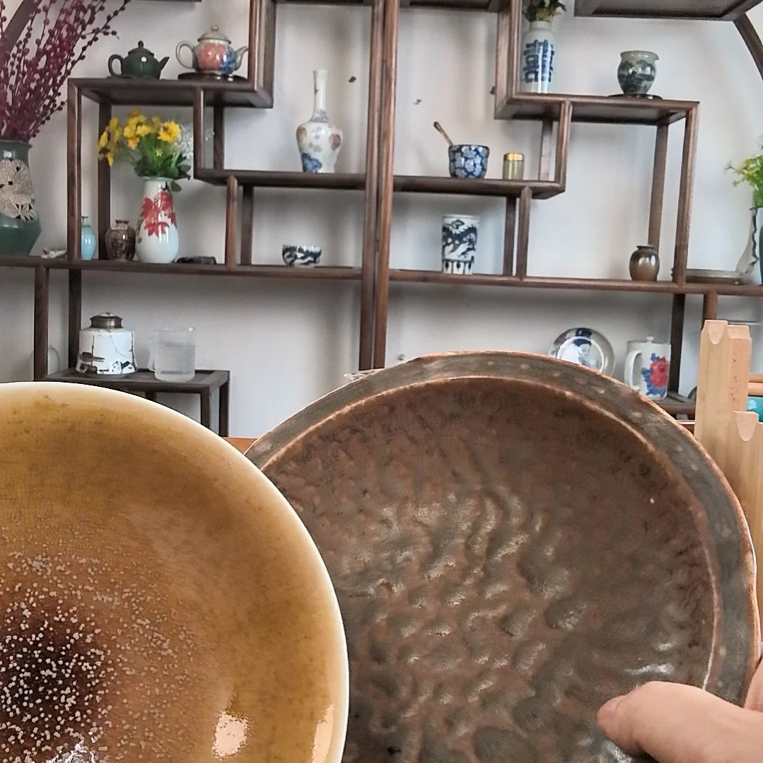 瓷片景德镇高温陶瓷果盘