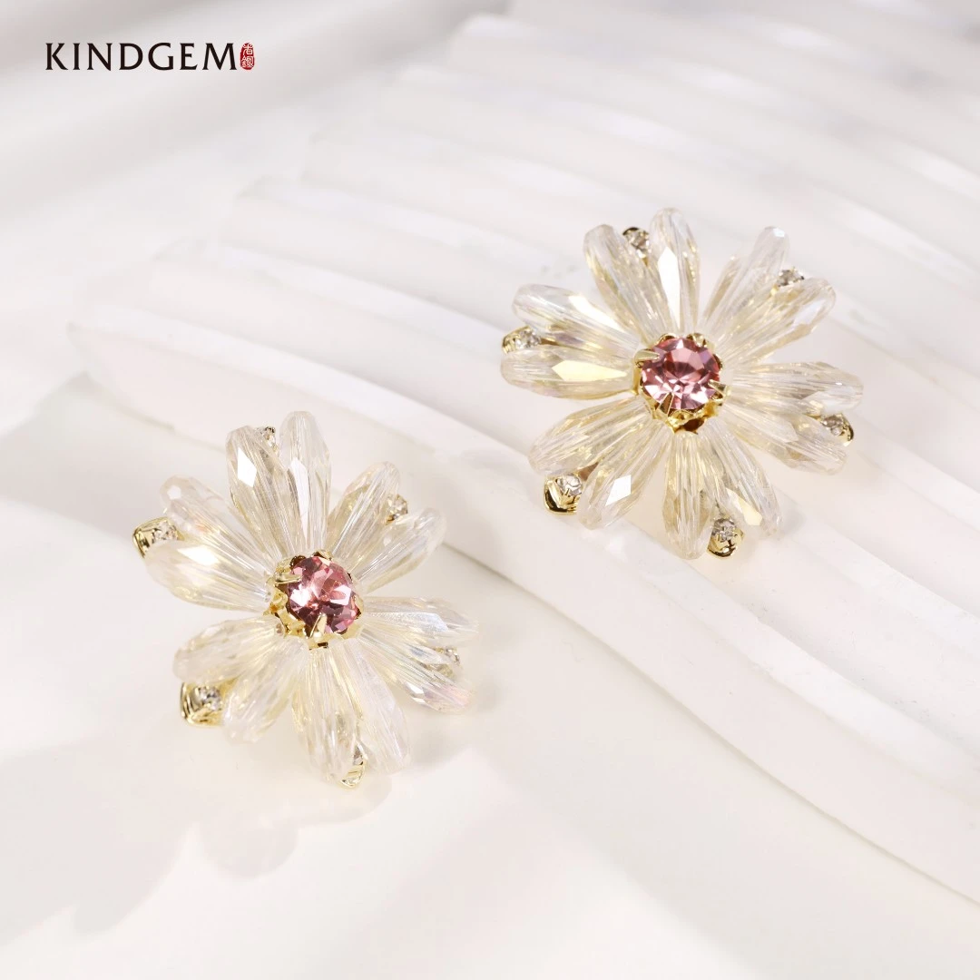 铜合金合成锆石耳饰 CX136XIPC-27257小众简约潮流轻奢耳环耳饰