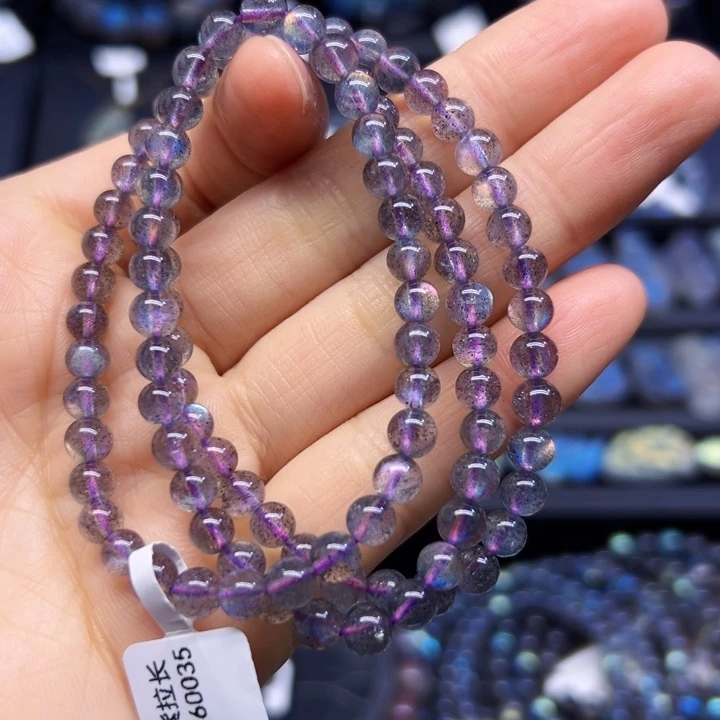 拉长石手串未镶嵌5.5左右