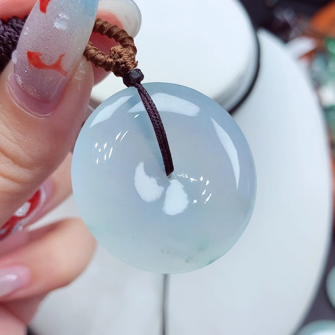 翡翠未镶嵌颈饰翡翠15，29.7/5.6