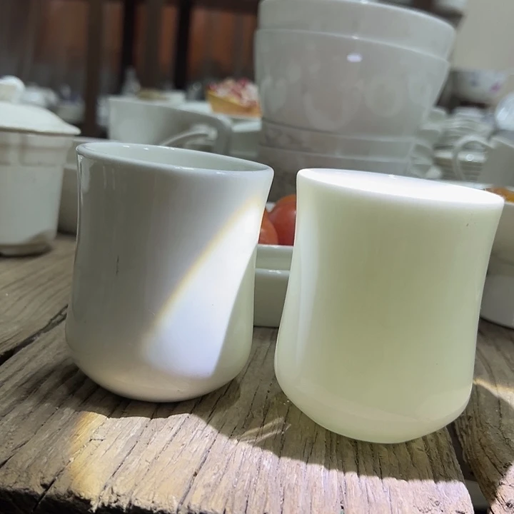 国营尾货骨瓷杯一对