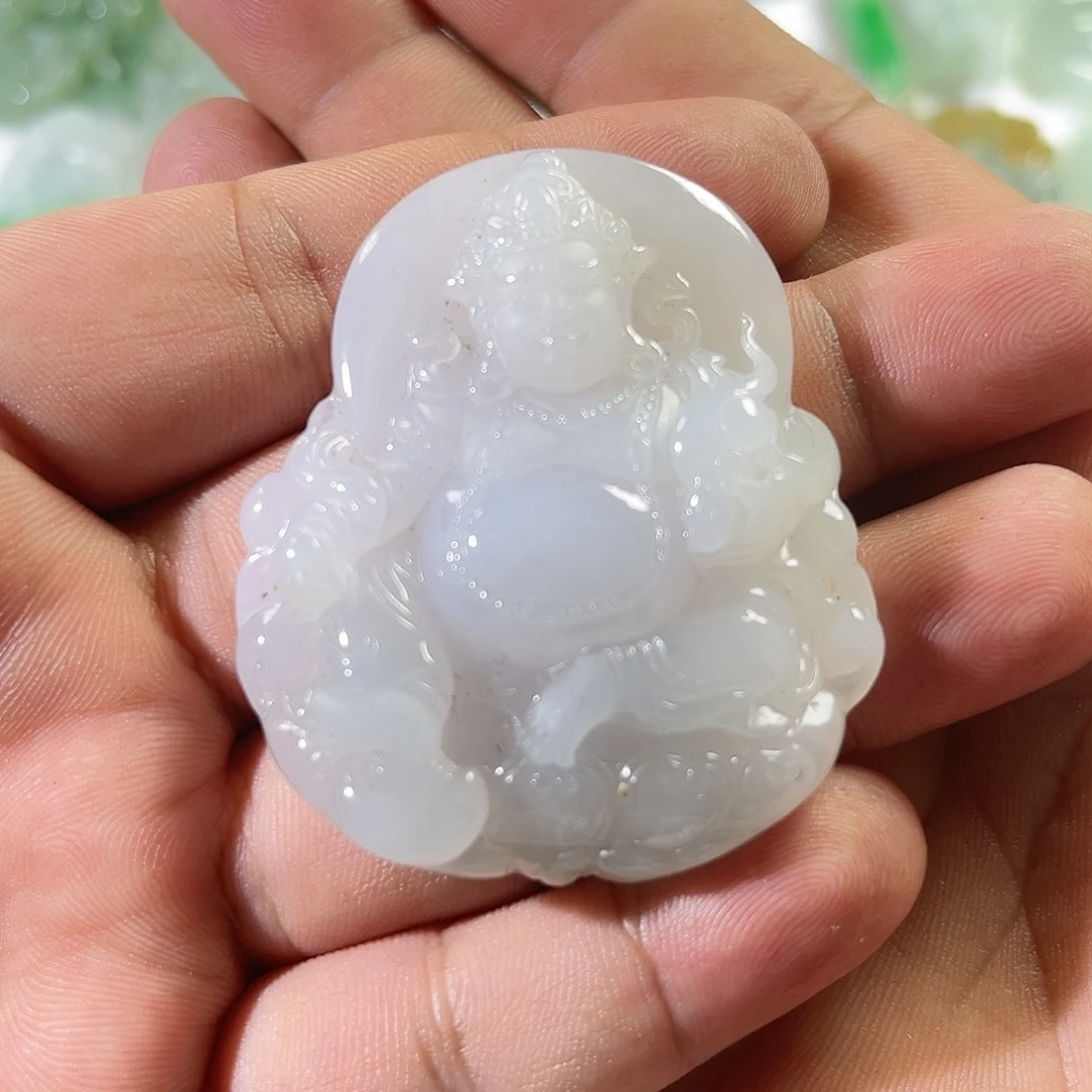 【闪购商品】翡翠未镶嵌颈饰黄财神