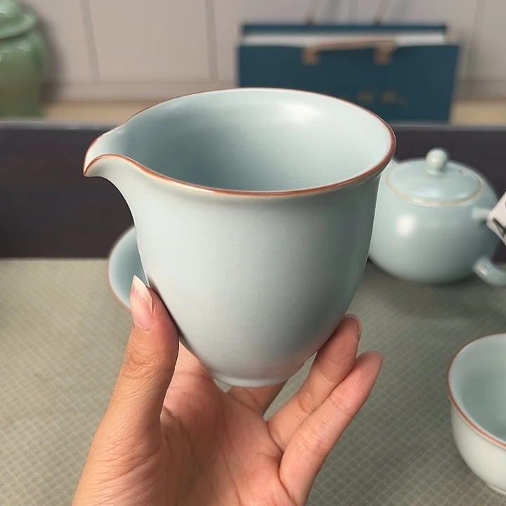 龙泉云间青瓷小米茶器