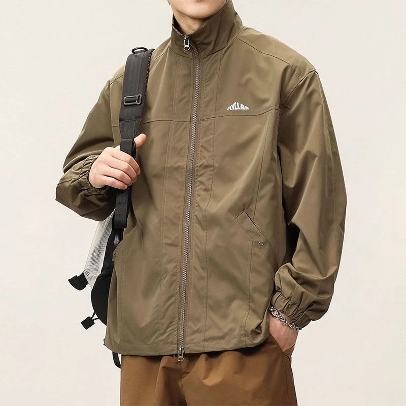 防风复古工装夹克男士2025春秋季新款宽松休闲男装外套上衣