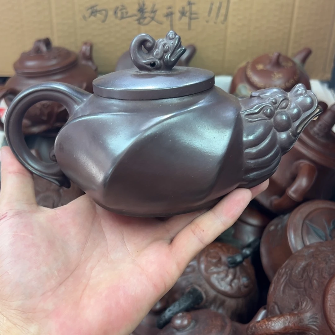 茶壶紫砂宜兴原矿紫砂壶480毫升容量
