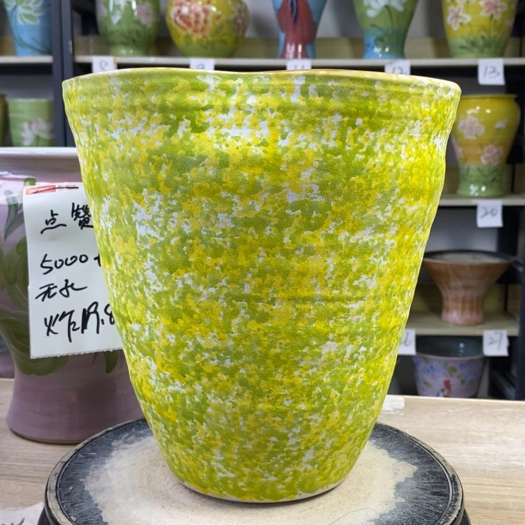 景德镇手工手绘陶瓷花盆