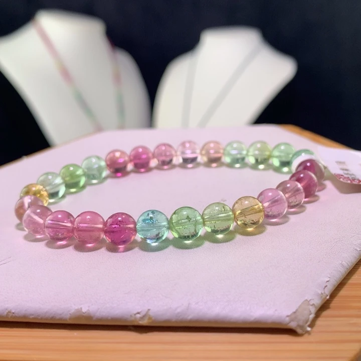 双色碧玺手链未镶嵌