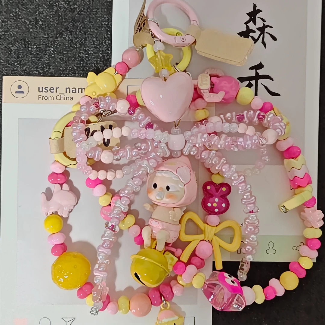 diy纯手工创意定制手机链包链（默认微瑕）ins卡通可爱