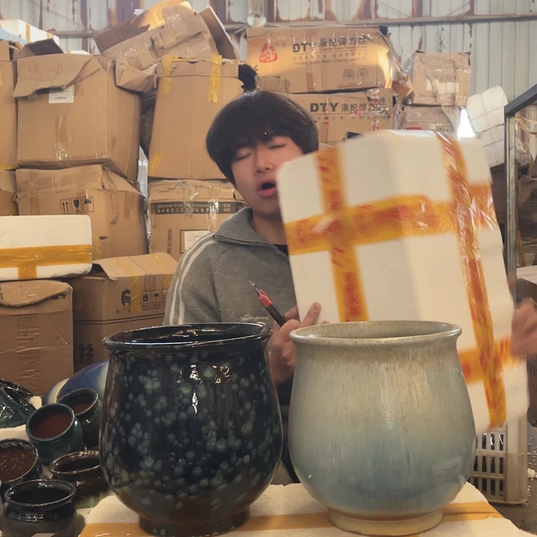 红陶宜兴紫砂花盆