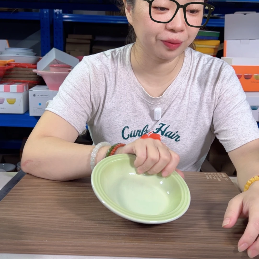 陶瓷芥末绿小草帽