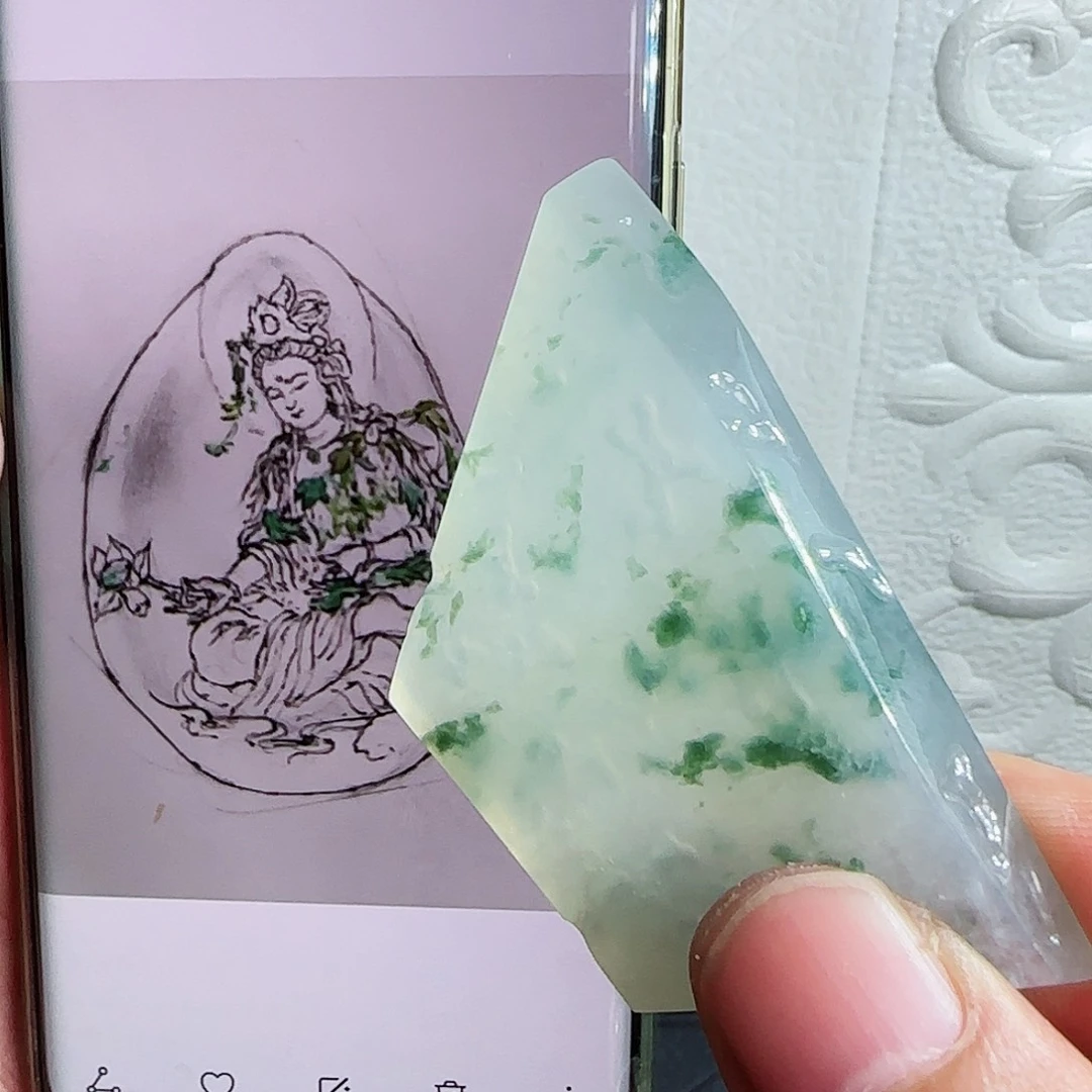 未镶嵌定制翡翠缅甸天然A货翡翠含老师工艺